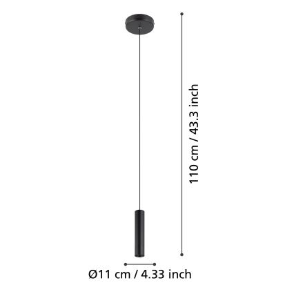 Eglo - Світлодіодна підвісна люстра LED/5W/230V