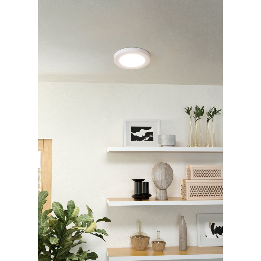 Eglo - встраиваемый потолочный светильник LED, 5,5 Вт, 230 В, 3000 K, белый, диаметр 11,7 см