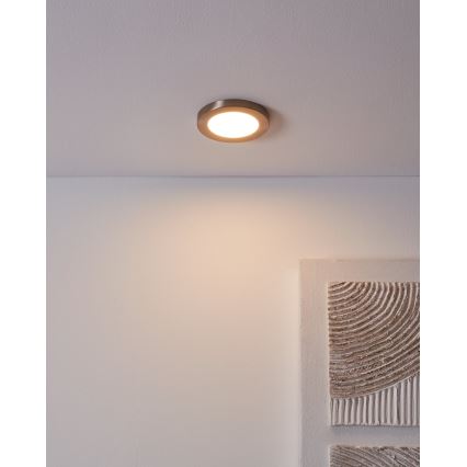 Eglo - Светодиодный встроенный светильник LED/5,5W/230V 3000K матовый хром