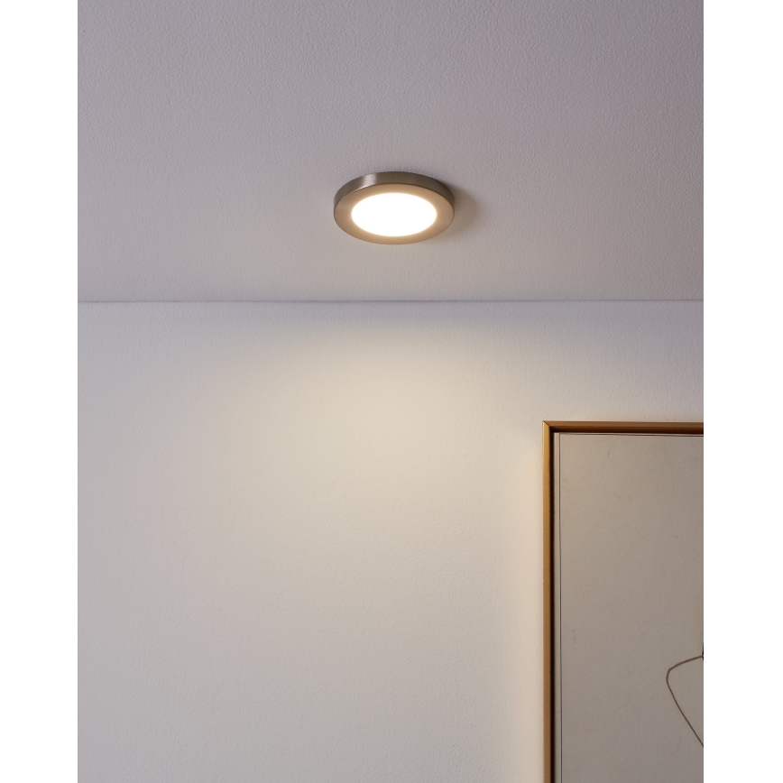 Eglo - Светодиодный встроенный светильник LED/5,5W/230V 4000K матовый хром