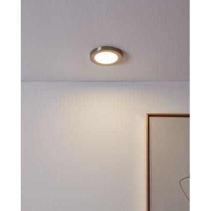 Eglo - Світлодіодний вбудований світильник LED/5,5W/230V 4000K матовий хром