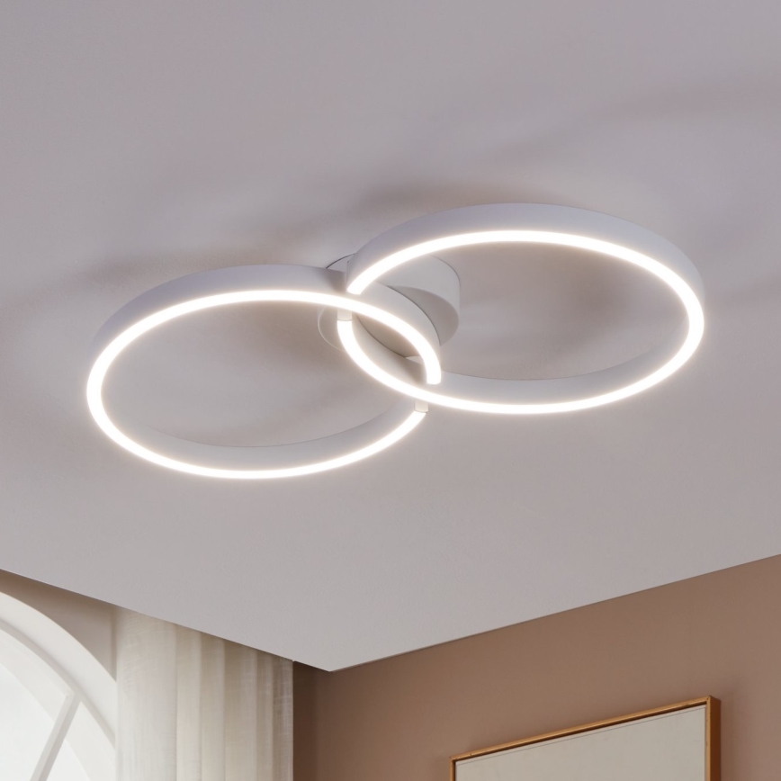 Eglo 900954 - Стельовий RGBW-світильник з регулюванням яскравості LED/19,5W/230V 2700-6500K білий + пульт дистанційного керування