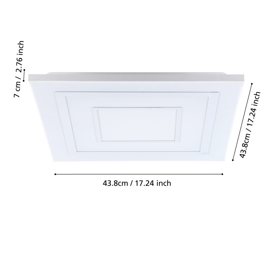Eglo - Стельовий RGBW-світильник з регулюванням яскравості LED/18W/230V 3000-6500K + пульт дистанційного керування