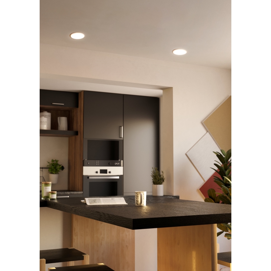 Eglo - Светодиодный встроенный светильник для ванной комнаты LED/11,5W/230V диаметр 15,5 см IP65