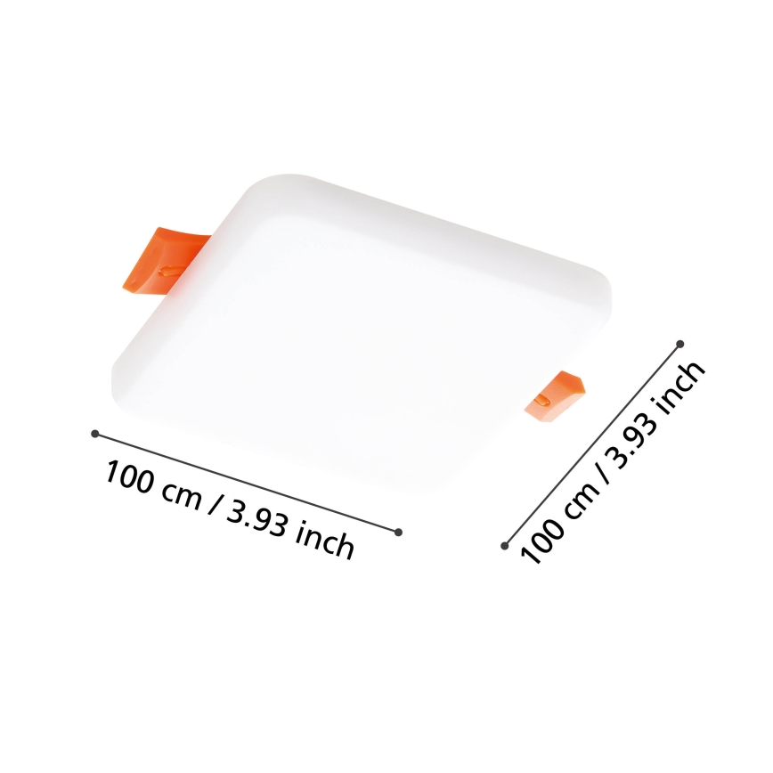 Eglo - Вбудований стельовий LED світильник для ванної LED/5,5W/230V 10x10 см IP65