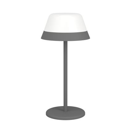 Eglo - LED RGBW Вулична сенсорна лампа з регулюванням яскравості 2в1 LED/1,5W/5V 2600 mAh IP54 сірий