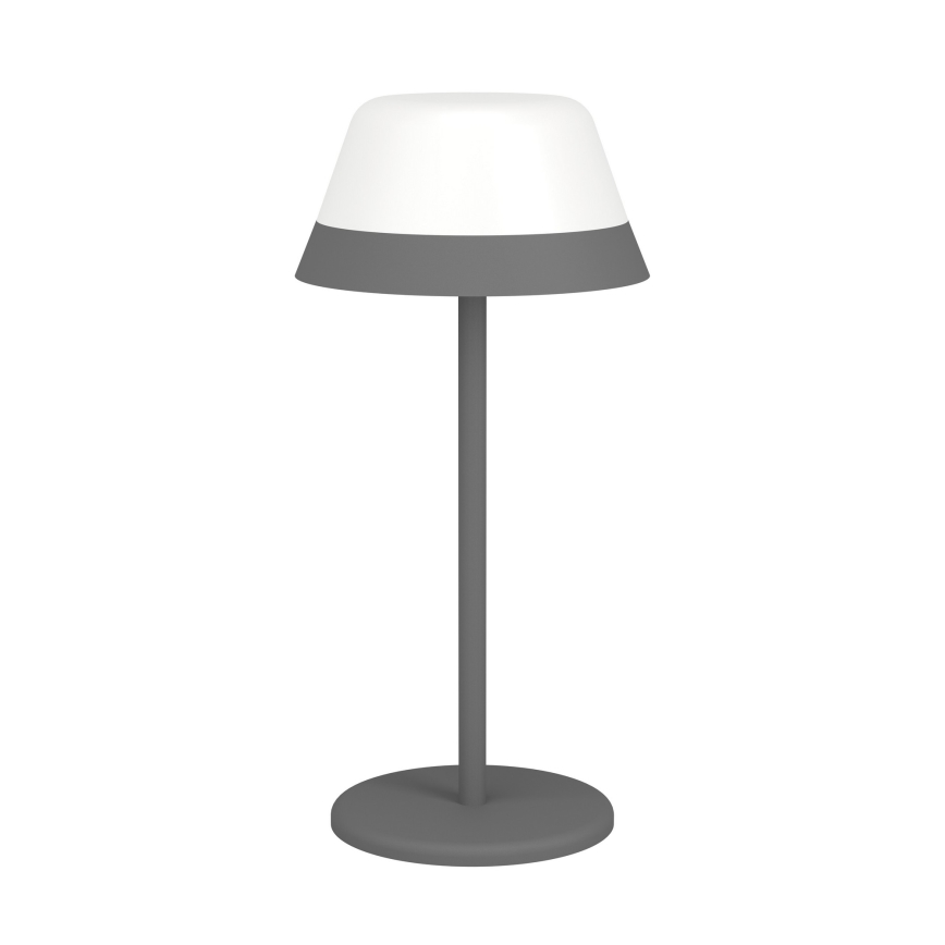 Eglo - LED RGBW Вулична сенсорна лампа з регулюванням яскравості 2в1 LED/1,5W/5V 2600 mAh IP54 сірий