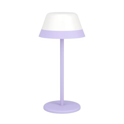 Eglo - LED RGBW Вулична сенсорна лампа з регулюванням яскравості 2в1 LED/1,5W/5V 2600 mAh IP54 фіолетовий