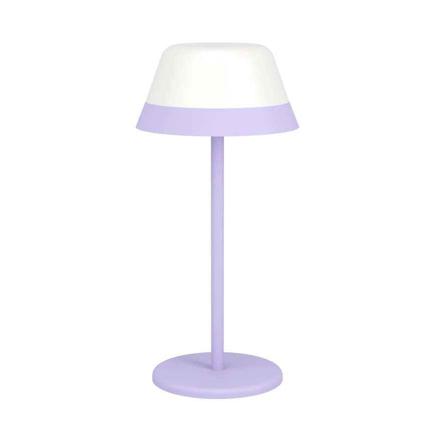 Eglo - LED RGBW Вулична сенсорна лампа з регулюванням яскравості 2в1 LED/1,5W/5V 2600 mAh IP54 фіолетовий