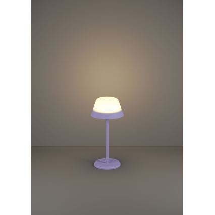 Eglo - LED RGBW Вулична сенсорна лампа з регулюванням яскравості 2в1 LED/1,5W/5V 2600 mAh IP54 фіолетовий