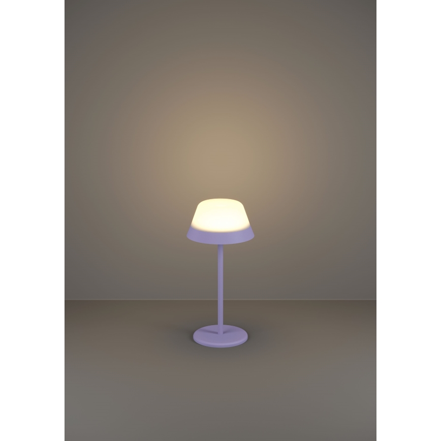 Eglo - LED RGBW Вулична сенсорна лампа з регулюванням яскравості 2в1 LED/1,5W/5V 2600 mAh IP54 фіолетовий