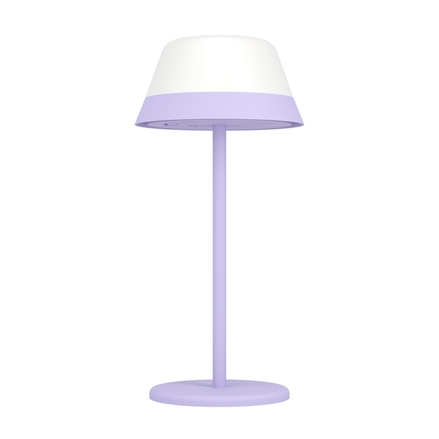 Eglo - LED RGBW Вулична сенсорна лампа з регулюванням яскравості 2в1 LED/1,5W/5V 2600 mAh IP54 фіолетовий