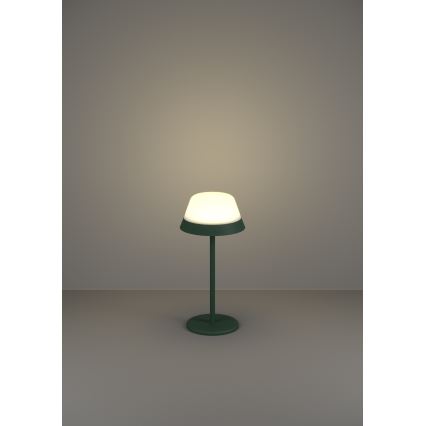 Eglo - LED RGBW Вулична сенсорна лампа з регулюванням яскравості 2в1 LED/1,5W/5V 2600 mAh IP54 зелений