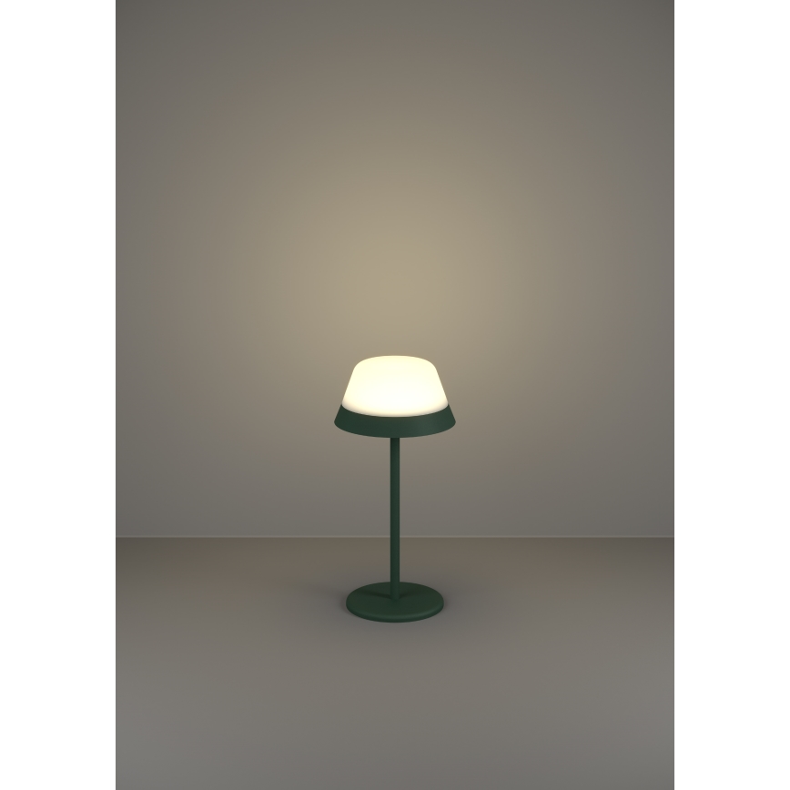 Eglo - LED RGBW Вулична сенсорна лампа з регулюванням яскравості 2в1 LED/1,5W/5V 2600 mAh IP54 зелений