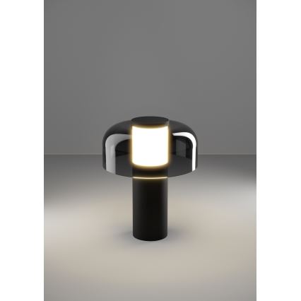 Eglo - LED Вулична сенсорна лампа з регулюванням яскравості LED/2,25W/5V 2400-4000K 5200 mAh IP44 чорний