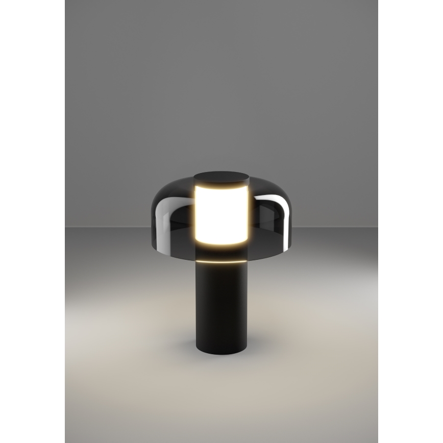 Eglo - LED Вулична сенсорна лампа з регулюванням яскравості LED/2,25W/5V 2400-4000K 5200 mAh IP44 чорний