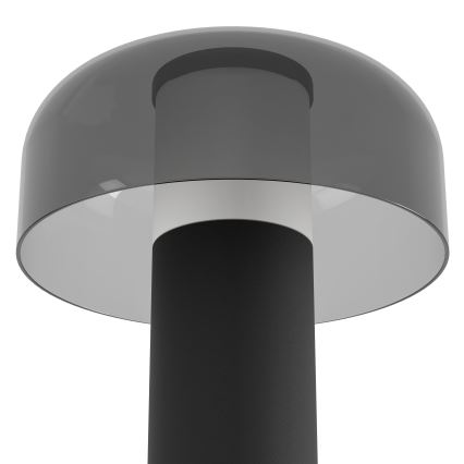 Eglo - LED Вулична сенсорна лампа з регулюванням яскравості LED/2,25W/5V 2400-4000K 5200 mAh IP44 чорний