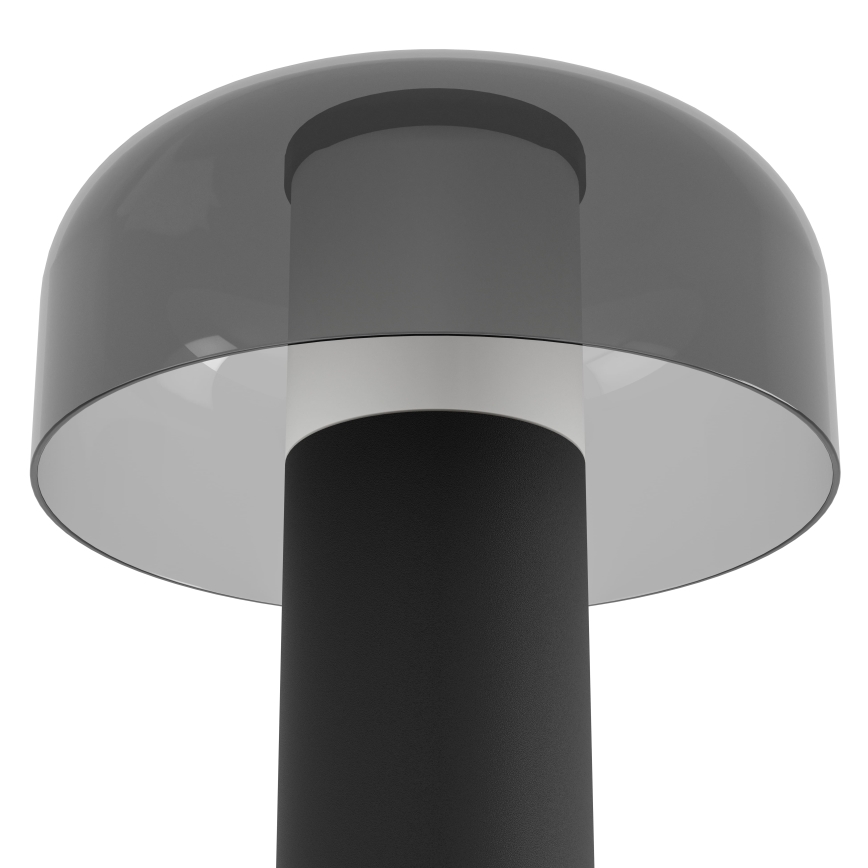 Eglo - LED Вулична сенсорна лампа з регулюванням яскравості LED/2,25W/5V 2400-4000K 5200 mAh IP44 чорний
