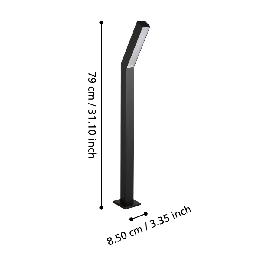 Eglo - зовнішній LED-світильник 2xLED/4,5W/230V IP44 чорний