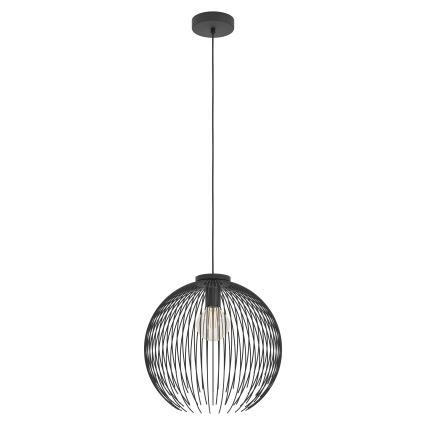 Eglo - Підвісна люстра 1xE27/40W/230V чорний