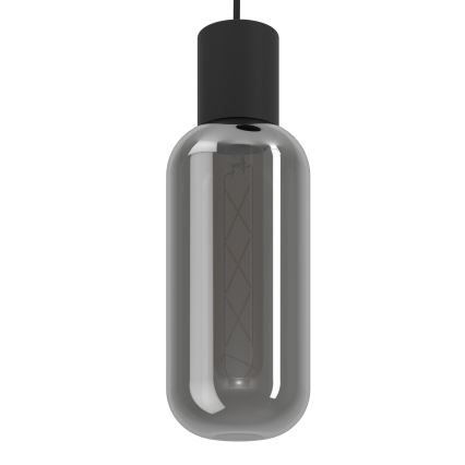 Eglo - Люстра на тросе 3xE27/4W/230V чёрный/дымчатый