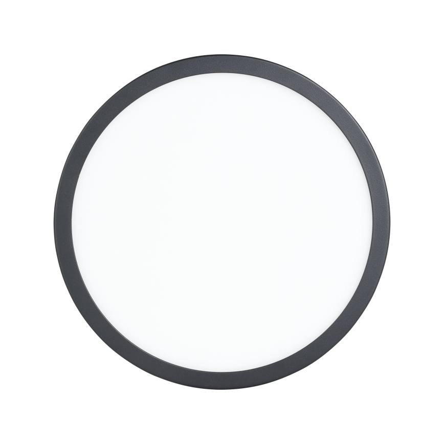 Eglo - LED стельний світильник з датчиком LED/20,5W/230V 3000K чорний, діаметр 28,5 см