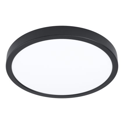 Eglo - LED стельовий світильник з датчиком руху, 20,5 Вт, 230 В, 3000 К, чорний, діаметр 28,5 см