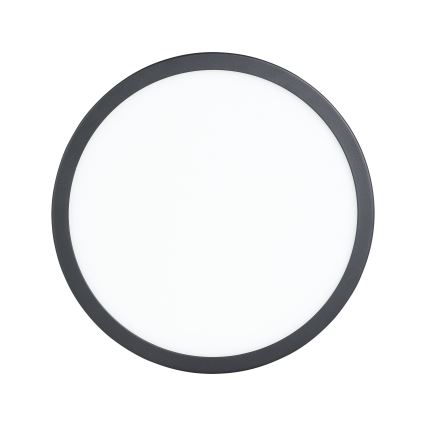 Eglo - LED стельовий світильник з датчиком руху, 20,5 Вт, 230 В, 3000 К, чорний, діаметр 28,5 см