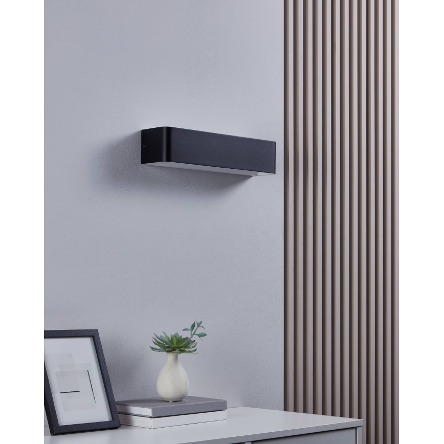 Eglo - Світлодіодний настінний світильник LED/12W/230V 3000K чорний