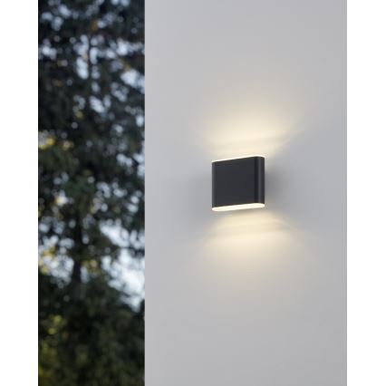 Eglo - Уличный светодиодный настенный светильник 2xLED/2,9W/230V 3000K/4000K/6500K IP65