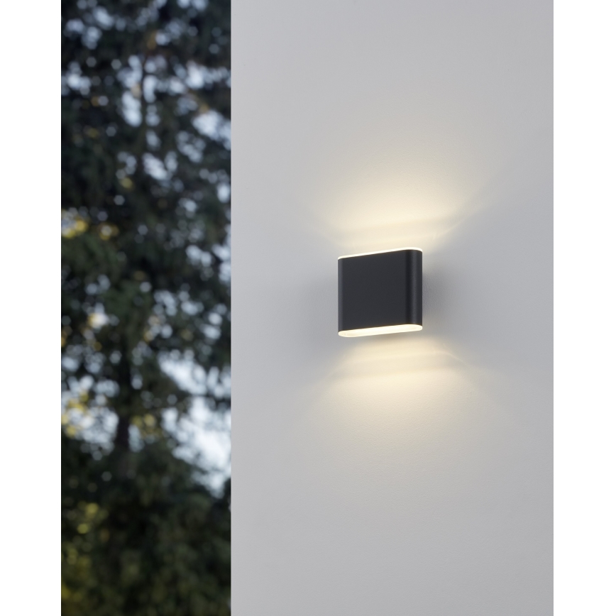Eglo - Уличный светодиодный настенный светильник 2xLED/2,9W/230V 3000K/4000K/6500K IP65