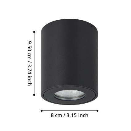 Eglo - Зовнішній точковий світильник 1xGU10/5W/230V діаметр 8 см IP44