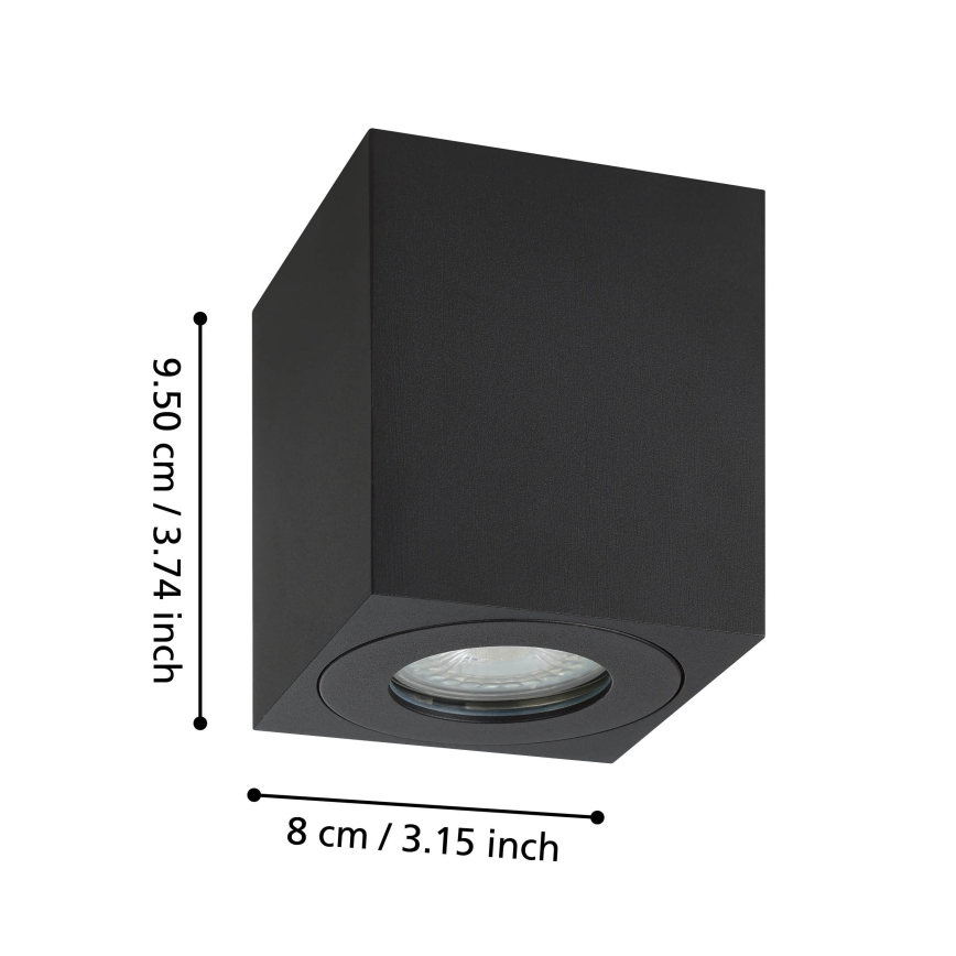 Eglo - Зовнішній точковий світильник 1xGU10/5W/230V 8x8 см IP44