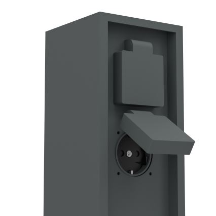 Eglo - Уличная стойка с розетками IP54 SCHUKO антрацит