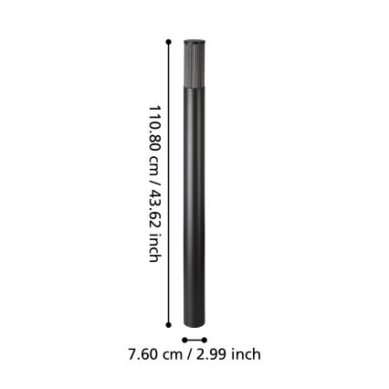 Eglo - Уличная лампа 1xE27/15W/230V 110 см IP54