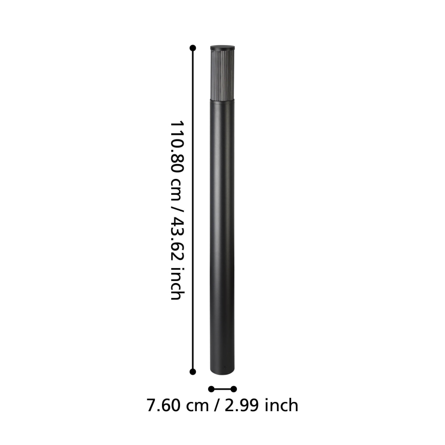 Eglo - Вулична лампа 1xE27/15W/230V 110 см IP54
