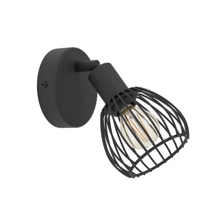 Eglo - Настенный светильник 1xE14/40W/230V черный