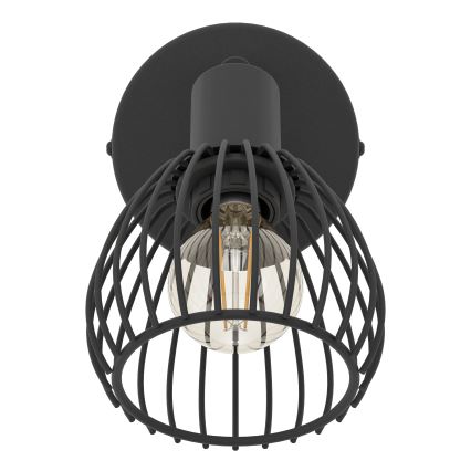 Eglo - Настенный светильник 1xE14/40W/230V черный