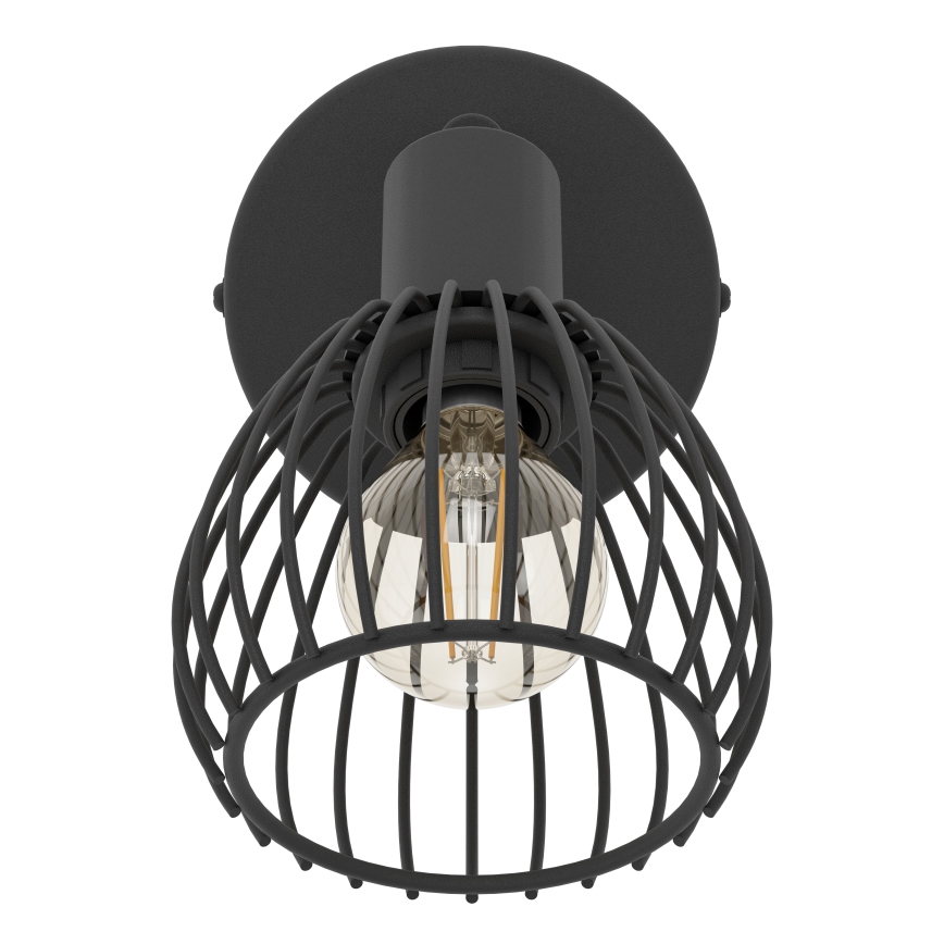 Eglo - Настенный светильник 1xE14/40W/230V черный