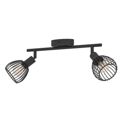 Eglo - Точковий світильник 2xE14/40W/230V чорний