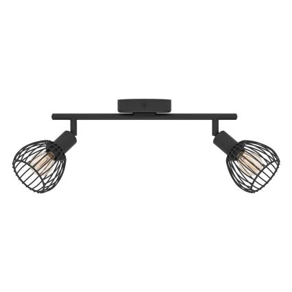 Eglo - Точковий світильник 2xE14/40W/230V чорний