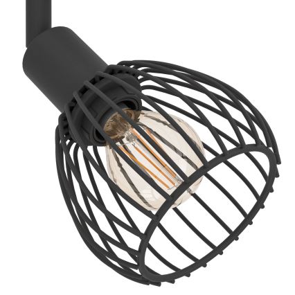 Eglo - Точковий світильник 2xE14/40W/230V чорний