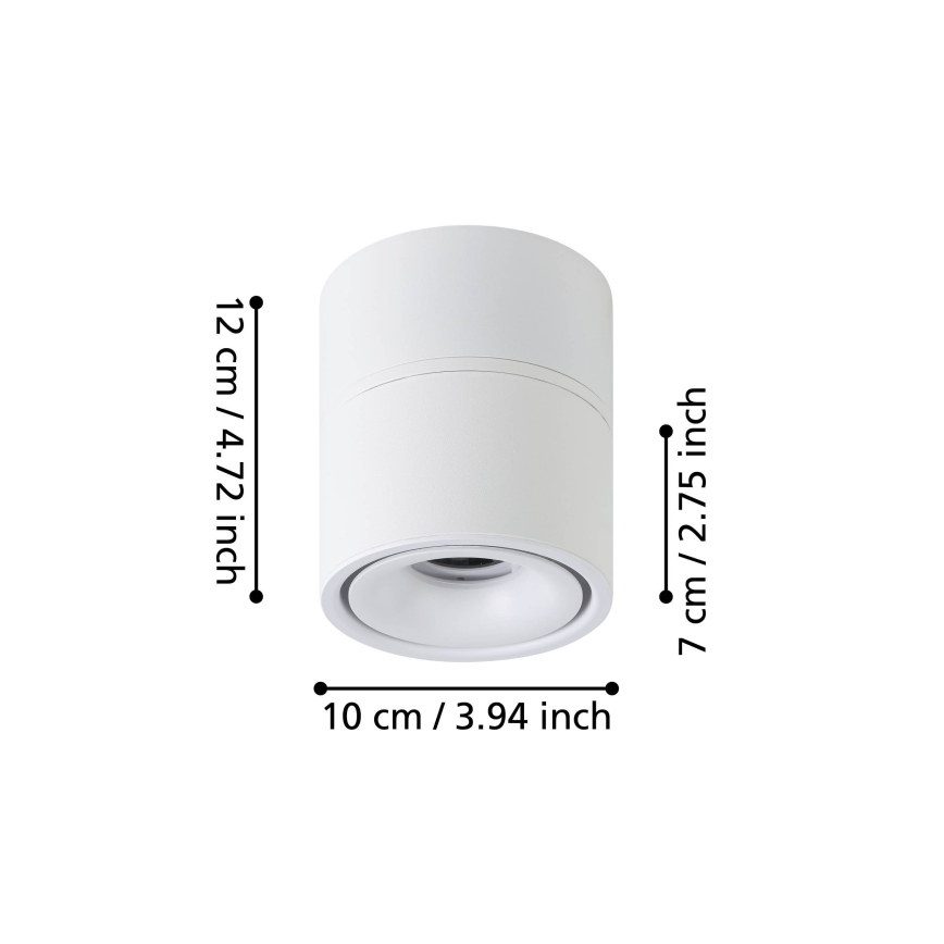 Eglo - Світлодіодний точковий світильник LED/8W/230V 3000K білий