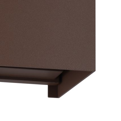 Eglo - Вуличний світлодіодний настінний світильник 2xLED/2,8W/230V IP54 коричневий