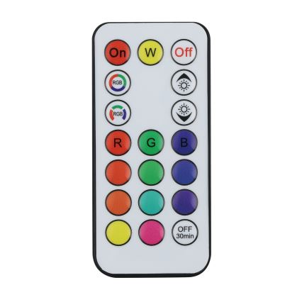 Eglo - LED RGBW диммируемая солнечная лампа LED/3W/4,5V IP44 черная + пульт дистанционного управления