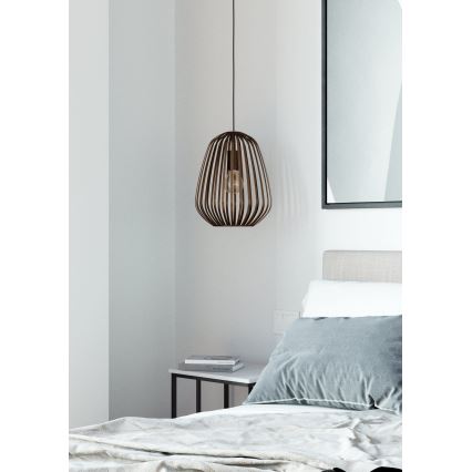 Eglo - Люстра на тросе 1xE27/40W/230V бронзовая