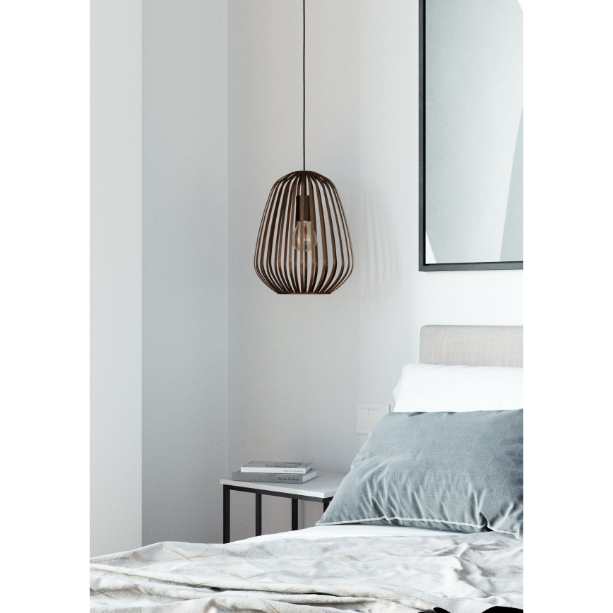 Eglo - Люстра на тросі 1xE27/40W/230V бронзова