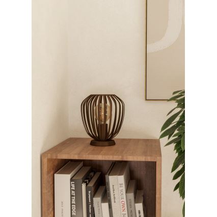 Eglo - Настільна лампа 1xE27/40W/230V бронзова