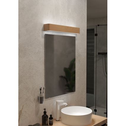 Eglo - LED Настінний світильник для ванної кімнати LED/26,5W/230V 3000K IP44 бежевий
