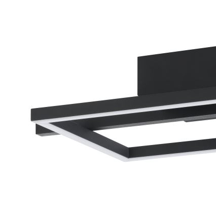Eglo - Стельовий RGBW-світильник з регулюванням яскравості LED/17W/230V 2700-6500K чорний + пульт дистанційного керування